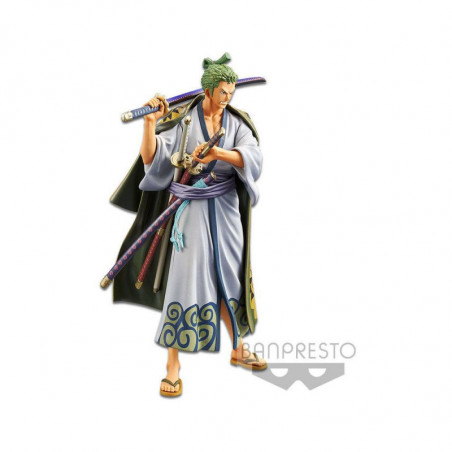 One Piece statuette PVC DXF Grandline Men Wanokuni Vol. 2 Zoro 17 cm Banpresto - 2