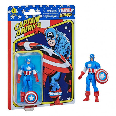 Marvel Legends Retro Collection figurine 2022 Captain America 10 cm Hasbro - 3
