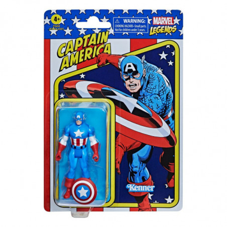 Marvel Legends Retro Collection figurine 2022 Captain America 10 cm Hasbro - 4