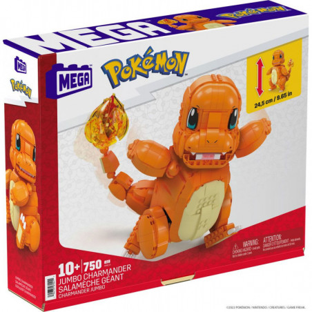 Pokémon jeu de construction Mega Construx Salamèche Géant 25 cm Mattel - 3