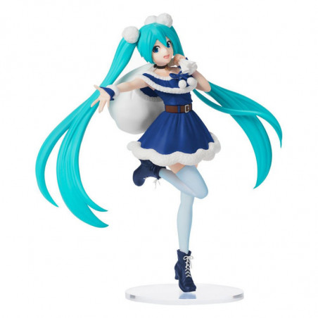Hatsune Miku statuette PVC SPM Christmas 2020 Blue 22 cm SEGA - 1