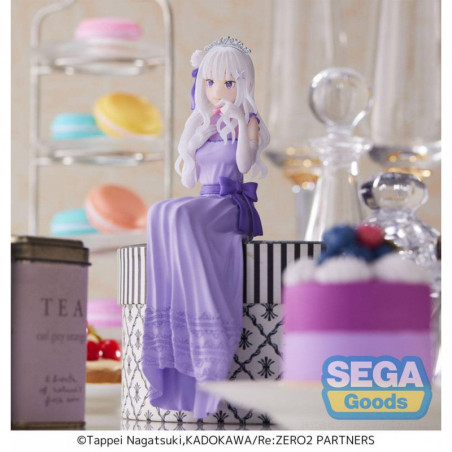 Re:Zero - Starting Life in Another World: Lost in Memories statuette PVC PM Perching Emilia (Dressed-Up Party) 14 cm SEGA - 3