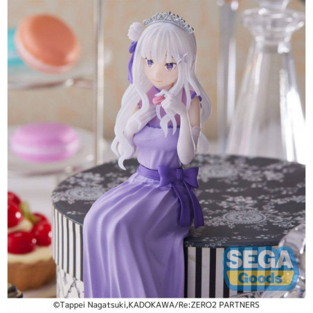 Re:Zero - Starting Life in Another World: Lost in Memories statuette PVC PM Perching Emilia (Dressed-Up Party) 14 cm SEGA - 4