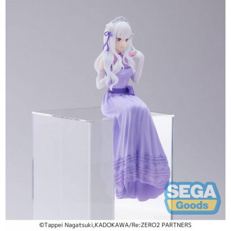 Re:Zero - Starting Life in Another World: Lost in Memories statuette PVC PM Perching Emilia (Dressed-Up Party) 14 cm SEGA - 9