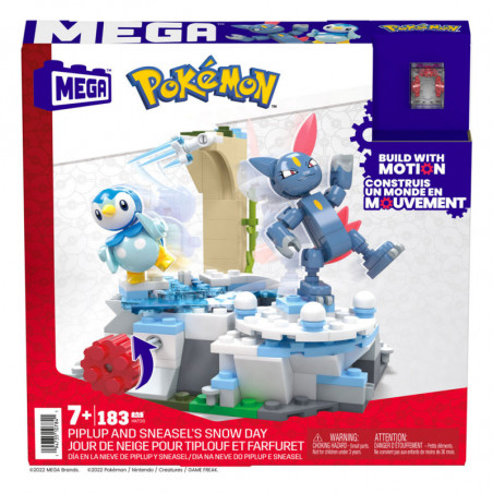 Pokémon jeu de construction Mega Construx Jour de neige pour Tiplouf et Farfuret 11 cm Mattel - 2