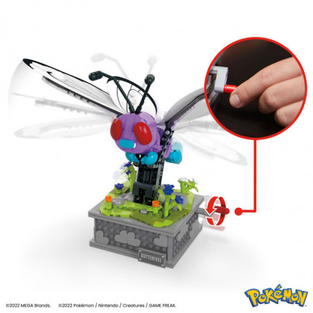 Pokémon jeu de construction Mega Construx Motion Papilusion 22 cm Mattel - 2