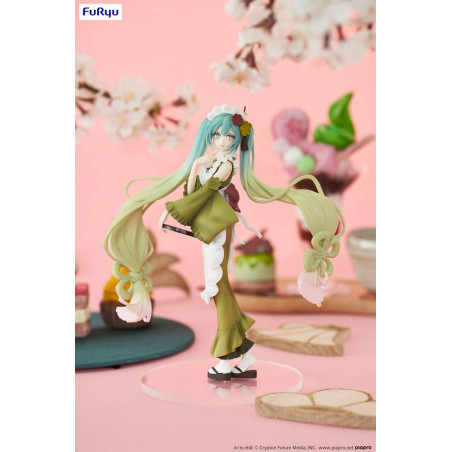 Hatsune Miku statuette PVC Exceed Creative Hatsune Miku Matcha Green Tea Parfait Ver. 20 cm Furyu - 10