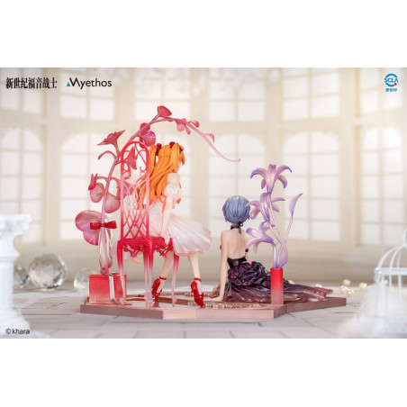 Evangelion statuette PVC 1/7 Rei Ayanami & Asuka Shikinami Langley: Whisper of Flower Ver. Set Estream - 2