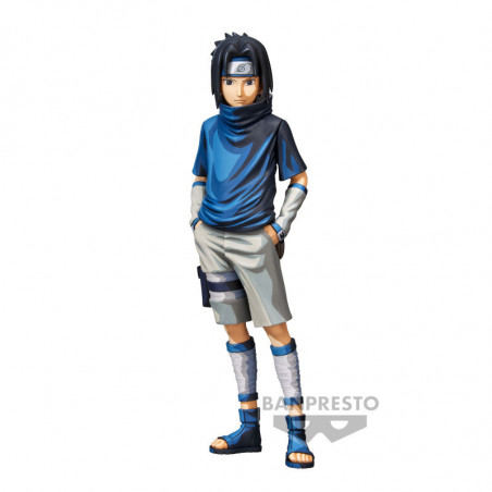 Naruto Shippuden Grandista Figurine Sasuke Uchiha Ver. 2 Manga Dimensions Ver. Banpresto - 1