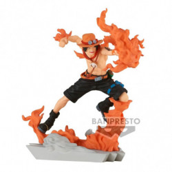 One Piece Senkozekkei Figurine Portgas D Ace + Yamato Banpresto - 1