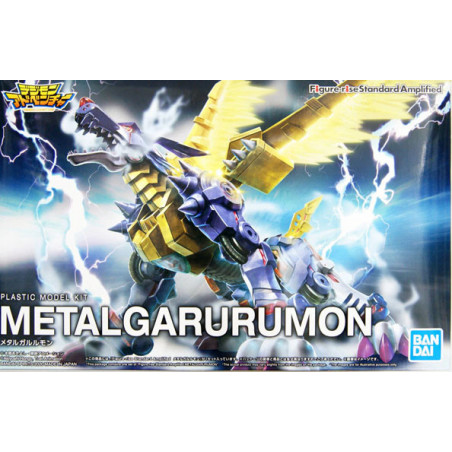 Digimon Maquette Metal Garurumon Amplified Bandai - 2