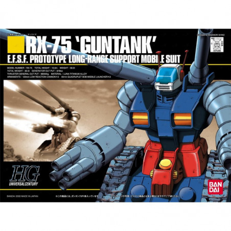 Gundam Gunpla HGUC 1/144 007 Gundam RX-75 Guntank Bandai - 2