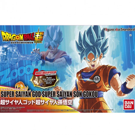 DBZ Maquette Figure-Rise Super Saiyan God Super Saiyan Son Goku 14cm Figure-rise - 1