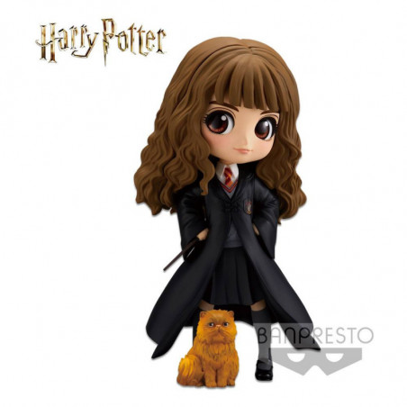 Harry Potter figurine Q Posket Hermione Granger with Crookshanks 14 cm Banpresto - 1